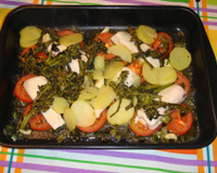 Filé de peixe ao forno