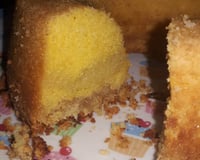 Bolo fubá cremoso com coco