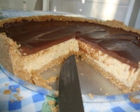 Torta mousse de maracujá com chocolate