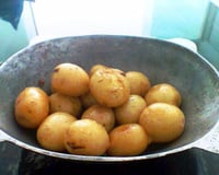 Batata bolinha na manteiga