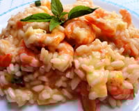 Risoto de camarão (simples)