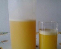 Suco de manga refrescante