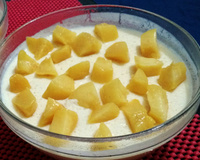 Creme gelado de pêssego