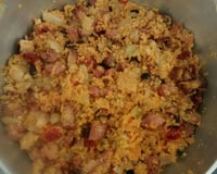 Arroz farofa divino para churrasco