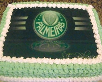 Bolo de aniversário de pêssego