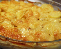 Batata suzy com creme de queijo