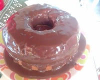 Cobertura de chocolate com leite condensado