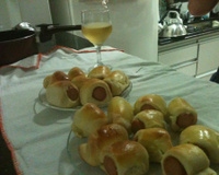 Enroladinho com salsicha