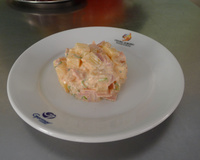 Salada de batata com presunto