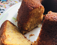 Bolo de banana e damasco sem glúten e sem lactose