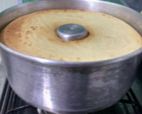 Bolo de mandioca congelada