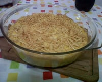 Escondidinho de frango com creme de milho