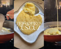 Fiz esse brigadeiro de cuscuz e vou te ensinar como fazer (e contar se dá certo!)