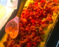 Rocambole de massa de pastel