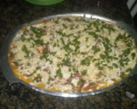 Lasanha de carne seca