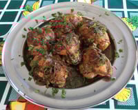 Sobre coxa na cebola queimada