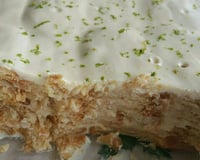 Torta de limão (simples, fácil, rápida e sem ir ao forno)