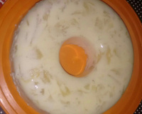 Sobremesa gelada de abacaxi