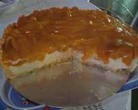 Torta gelada de pêssego da Bianca