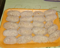 Croquete de carne moída simples