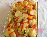 Filé de merluza no azeite