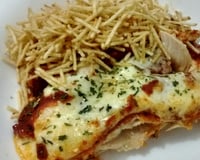 Filé de frango à parmegiana