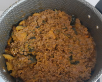 Abóbora com carne moída