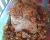 Posta branca recheada