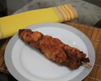 Espetinho empanado