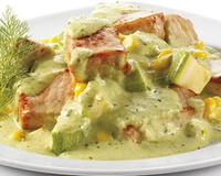 Lombo de Porco ao Molho de Folha Azedinha