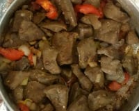 Bife de fígado acebolado