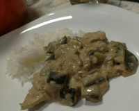 Peito de frango com berinjela