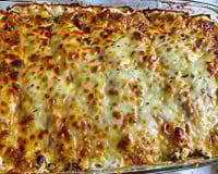 Lasanha de frango com queijo