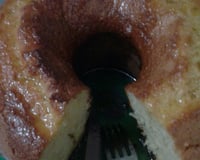 Bolo de tangerina com calda durinha