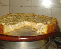 Torta de palmito da juçara