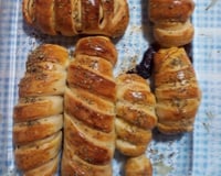 Pão de calabresa e queijo