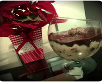 Pavê Natalino de Maracujá com Panetone