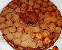 Bolo caramelizado de banana da Cida