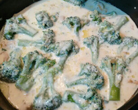 Frango ao creme de brócolis