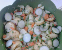 Salada de legumes cozidos