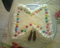 Bolo colorido borboleta