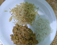 Estrogonofe de frango com palmito