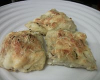 Postas de robalo com creme de cebola ao forno