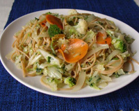 Massa integral com verduras