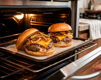 Já sai recheado do forno: hambúrguer caseiro de forno parece de hamburgueria, sai mais barato que delivery e é bem fácil de fazer