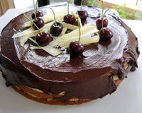 Bolo de chocolate trufado