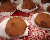 Trufa tradicional de chocolate