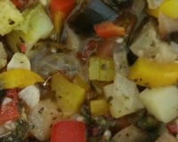 Antepasto de Berinjela de Micro-ondas