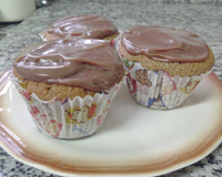 Muffin de chocolate com leite condensado
