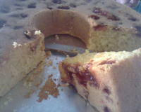 Bolo de fubá com goiabada